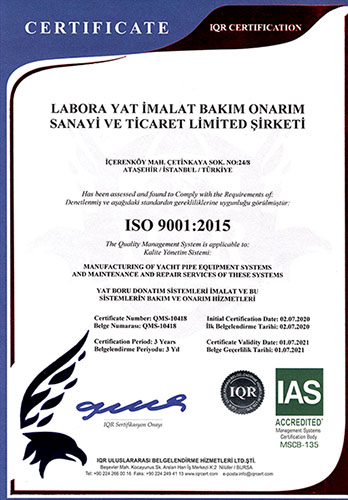ISO 9001 QMS Cert. LABORA